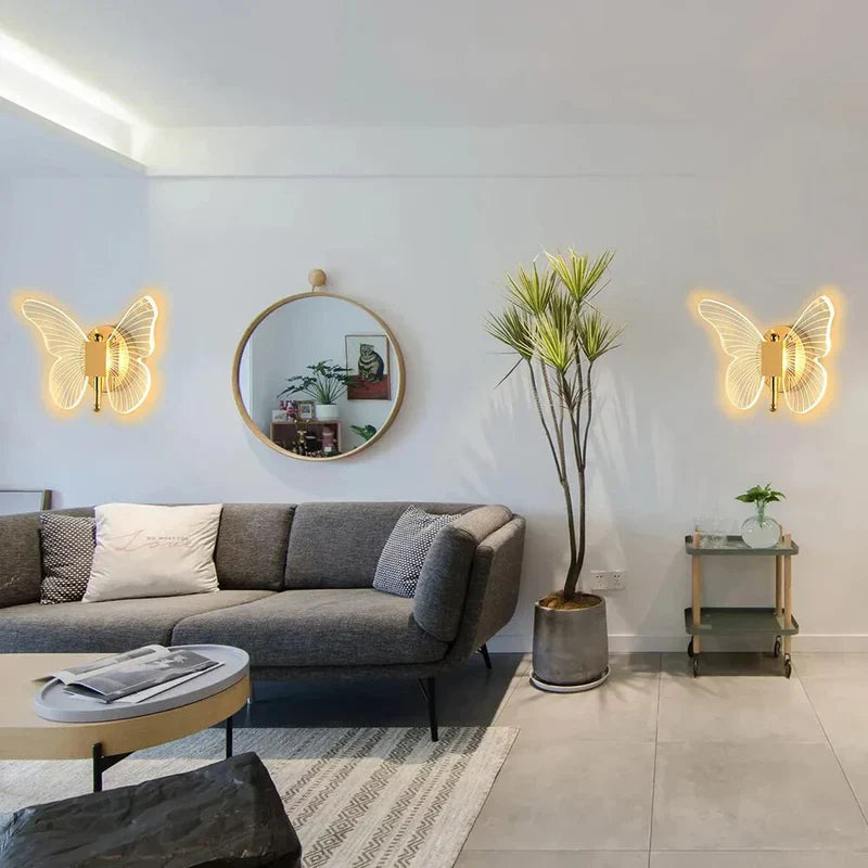 Vlinder Wandlamp LED Uniek Design Modern Interieur