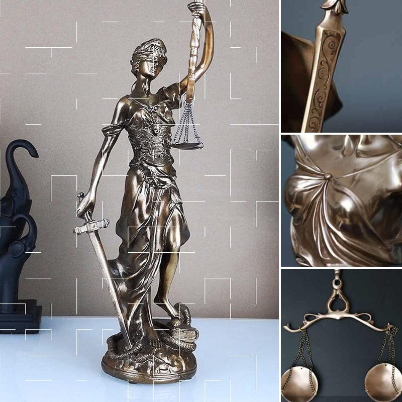 Rechtvaardigheid Beeld Figuur Justitia Decoratie