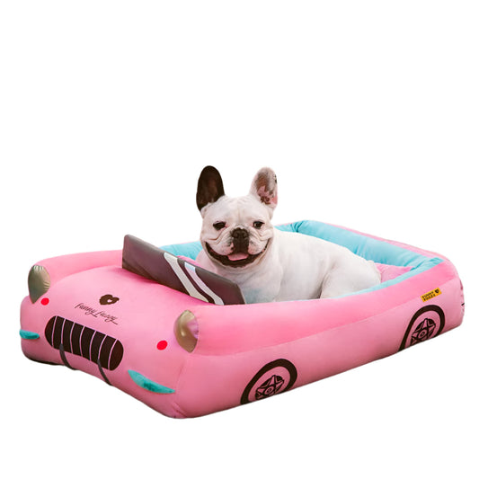 Hondenbed Luxe Bolster - Stijlvolle Auto Vorm Design voor Huisdieren - Velinix