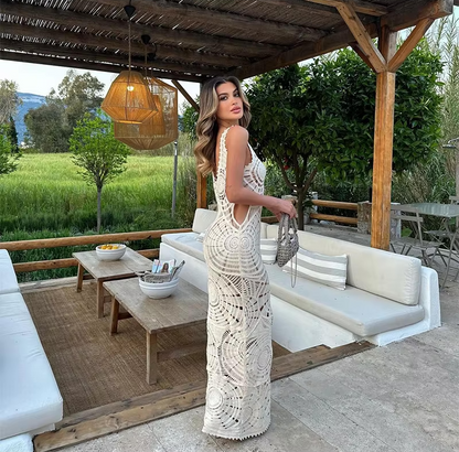 Faye™ – Dames Lange Maxi Jurk Luchtig & Elegant voor Zomerlooks