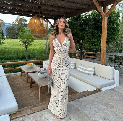 Faye™ – Dames Lange Maxi Jurk Luchtig & Elegant voor Zomerlooks