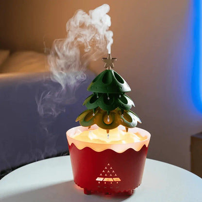 Kerstdiffuser AromaBoom Ultrasone LED USB Luchtbevochtiger - Velinix
