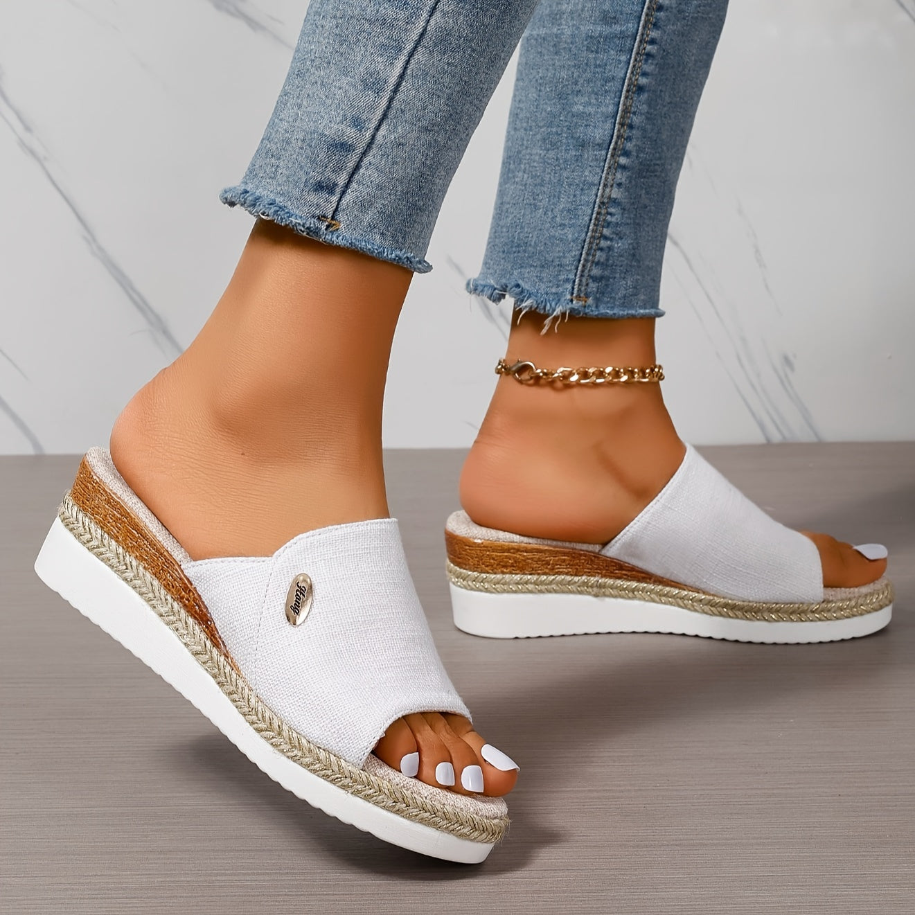 Variant image for Femivista™ – Dames Plateau Sandalen Met Comfortabel Voetbed & Ademend Materiaal-33