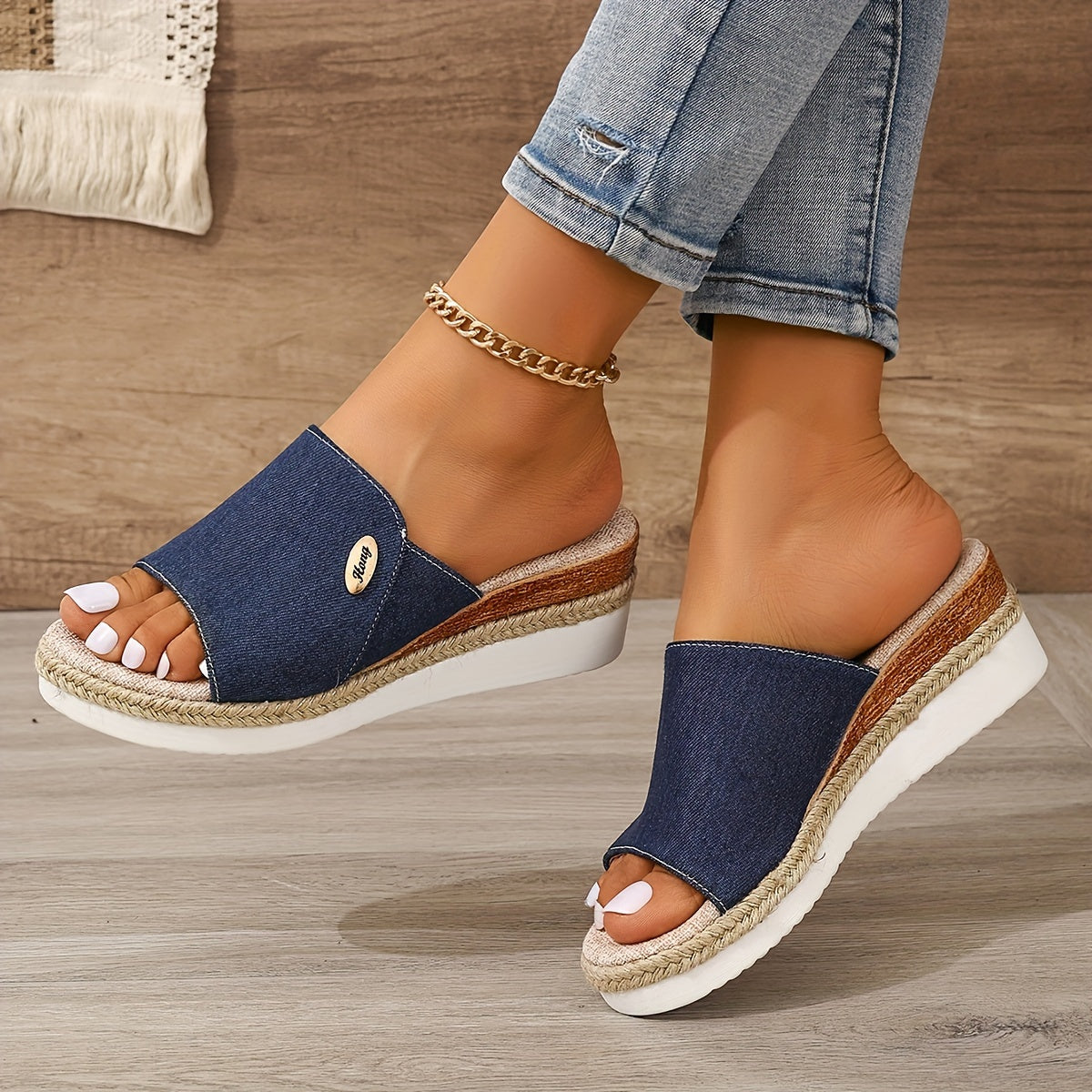 Femivista™ – Dames Plateau Sandalen Met Comfortabel Voetbed & Ademend Materiaal-4