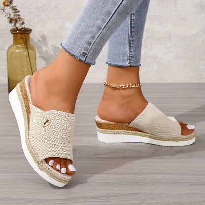 Femivista™ – Dames Plateau Sandalen Met Comfortabel Voetbed & Ademend Materiaal-5
