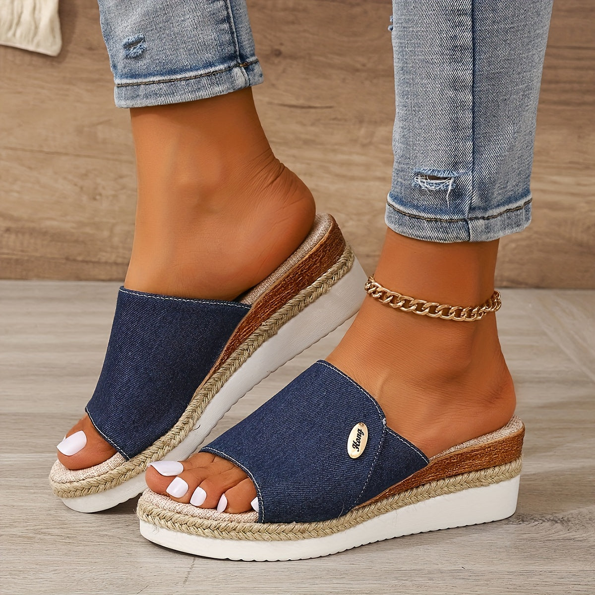 Femivista™ – Dames Plateau Sandalen Met Comfortabel Voetbed & Ademend Materiaal-2