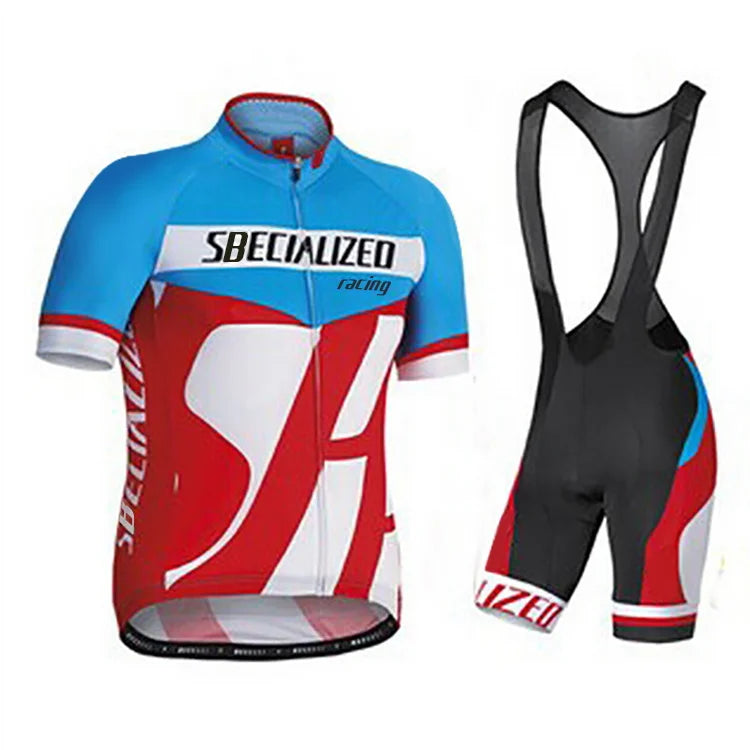 Fietskleding Set Heren - Ademende Wielertrui en Bib Shorts voor Zomer