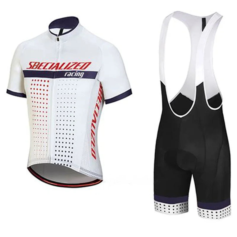 Fietskleding Set Heren - Ademende Wielertrui en Bib Shorts voor Zomer