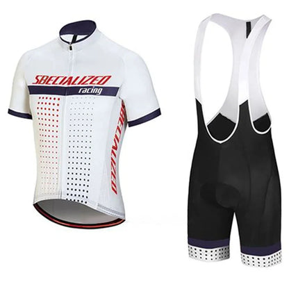 Fietskleding Set Heren - Ademende Wielertrui en Bib Shorts voor Zomer