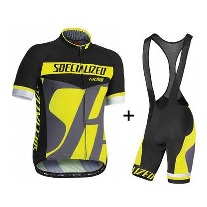Fietskleding Set Heren - Ademende Wielertrui en Bib Shorts voor Zomer - Velinix