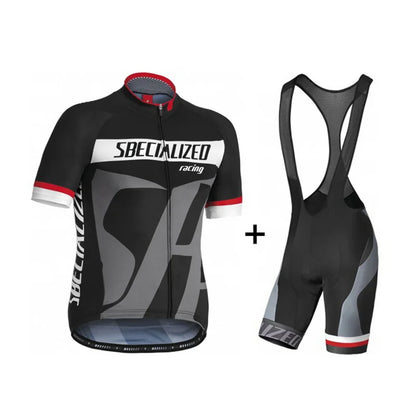 Fietskleding Set Heren - Ademende Wielertrui en Bib Shorts voor Zomer