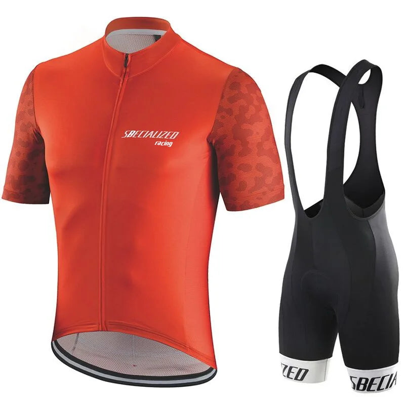 Fietskleding Set Heren - Ademende Wielertrui en Bib Shorts voor Zomer