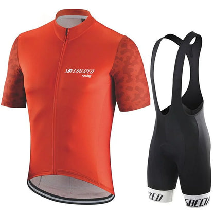Fietskleding Set Heren - Ademende Wielertrui en Bib Shorts voor Zomer