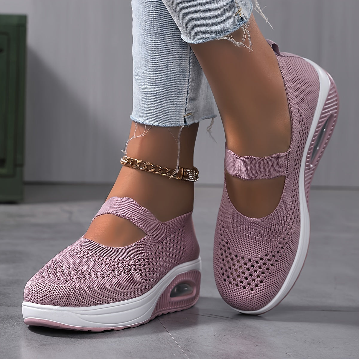 FlexiKnit™ – Dames Sneakers Ademend en Comfortabel Slip-On Design-2
