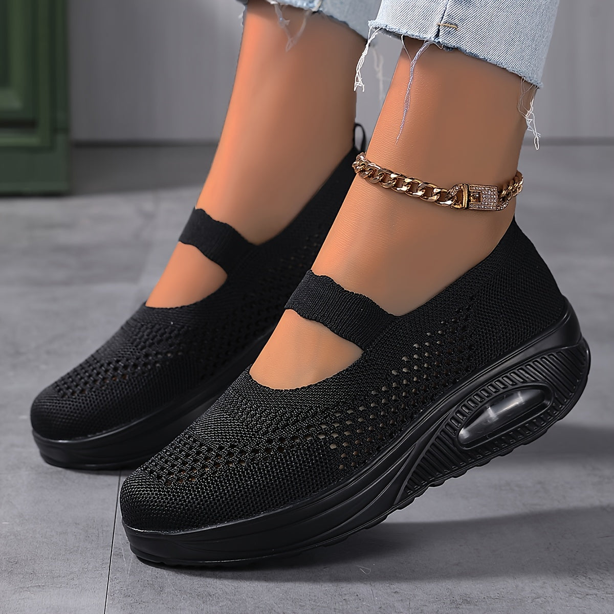 FlexiKnit™ – Dames Sneakers Ademend en Comfortabel Slip-On Design-6
