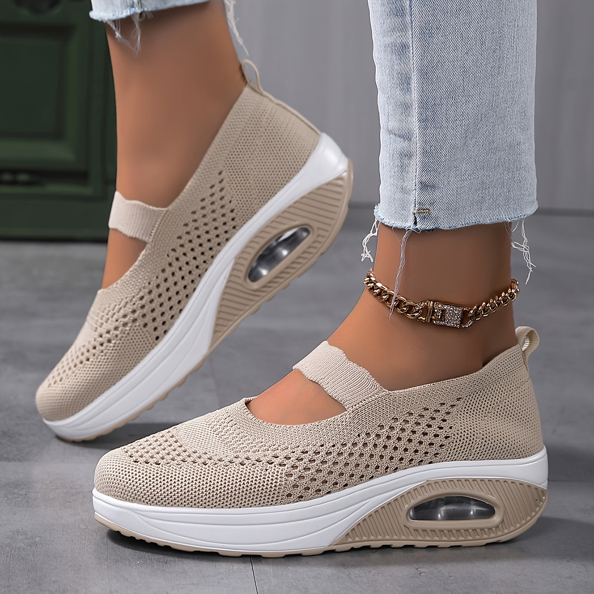 Variant image for FlexiKnit™ – Dames Sneakers Ademend en Comfortabel Slip-On Design-19