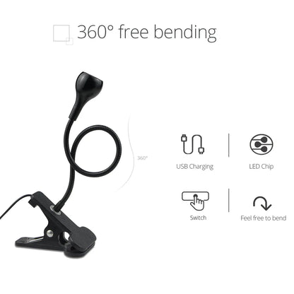 USB LED Leeslamp Flexibel 1W voor Bed en Bureau