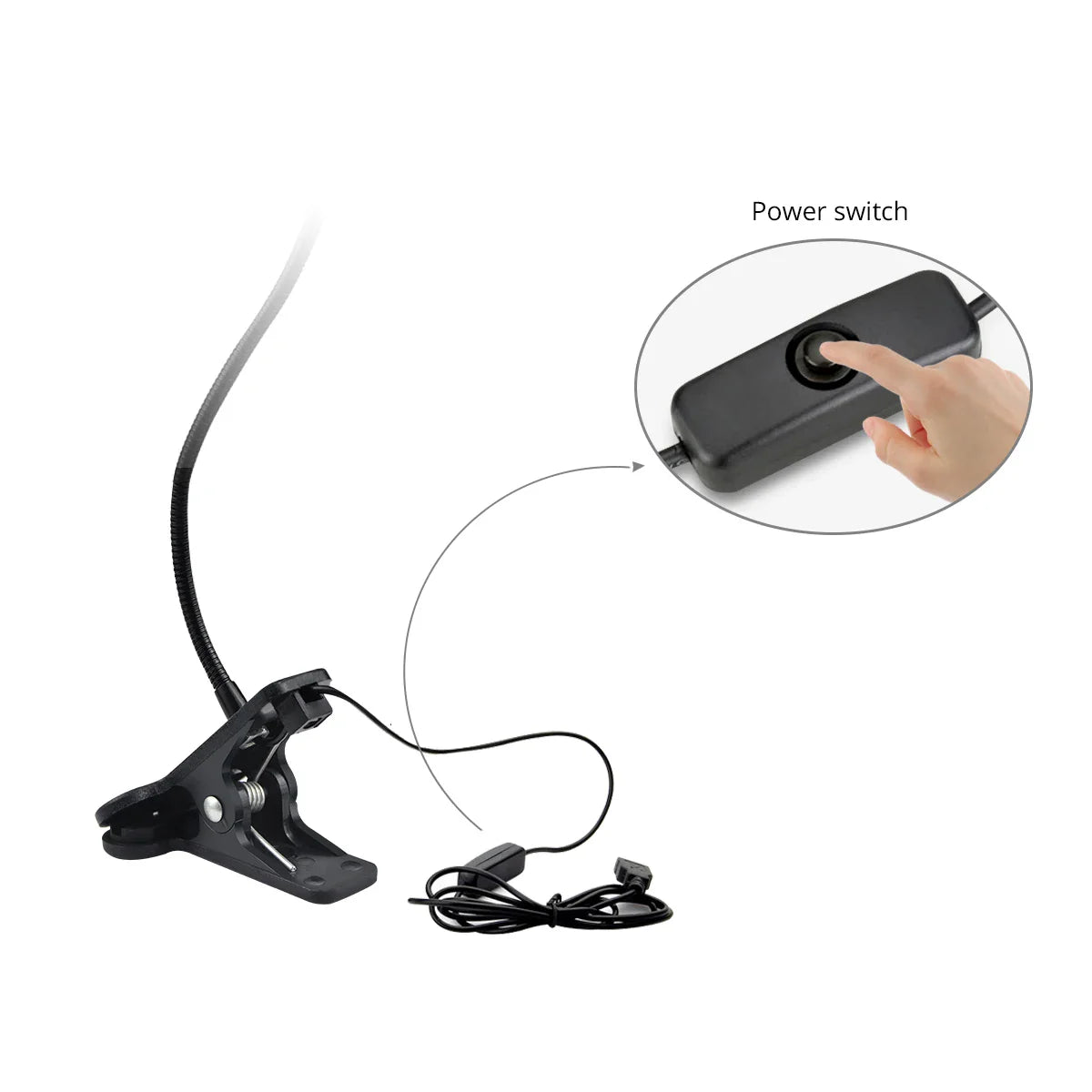 USB LED Leeslamp Flexibel 1W voor Bed en Bureau