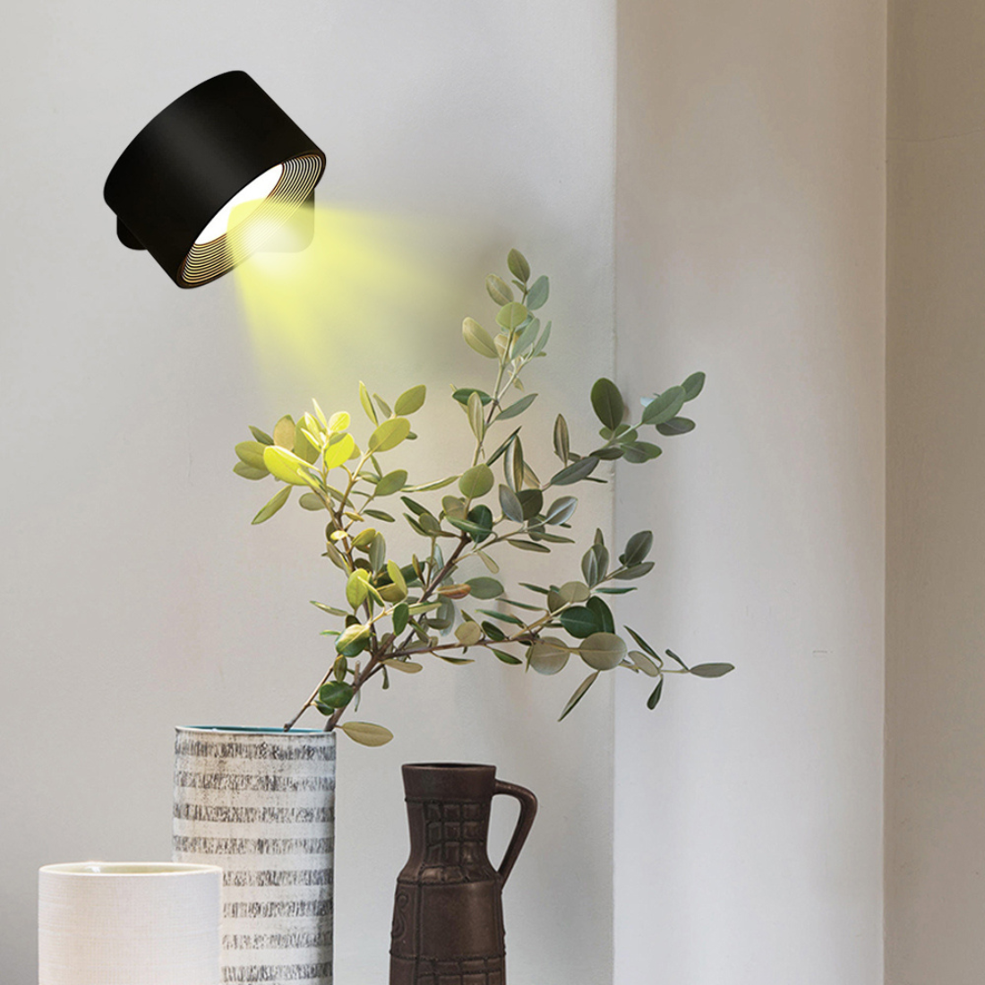 Draadloze Wandlamp Flexilight met Touch en 360 Rotatie