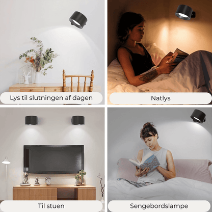 Draadloze Wandlamp Flexilight met Touch en 360 Rotatie