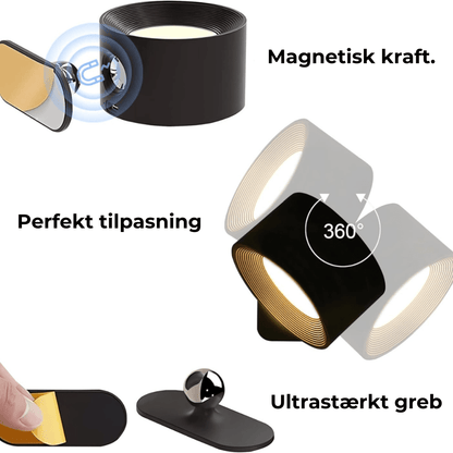 Draadloze Wandlamp Flexilight met Touch en 360 Rotatie