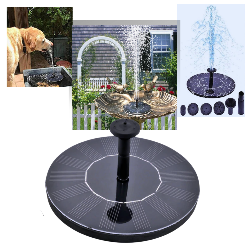 Zonne-waterfontein Drijvend voor Vijver en Tuin - Velinix