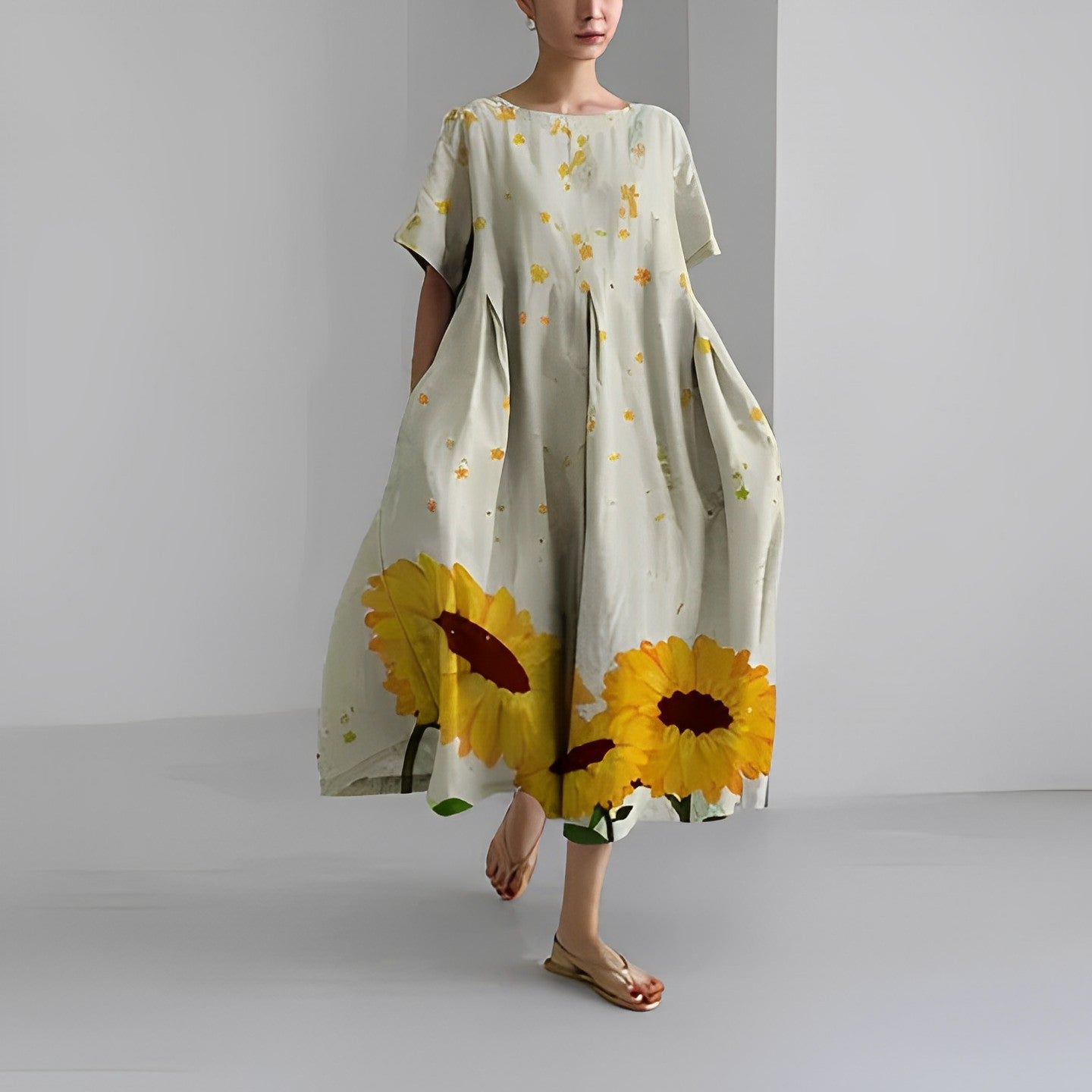 Variant image for FlorinaChic™ – Damesjurk Zomer Elegante Ademend Comfort voor Bruiloft-25
