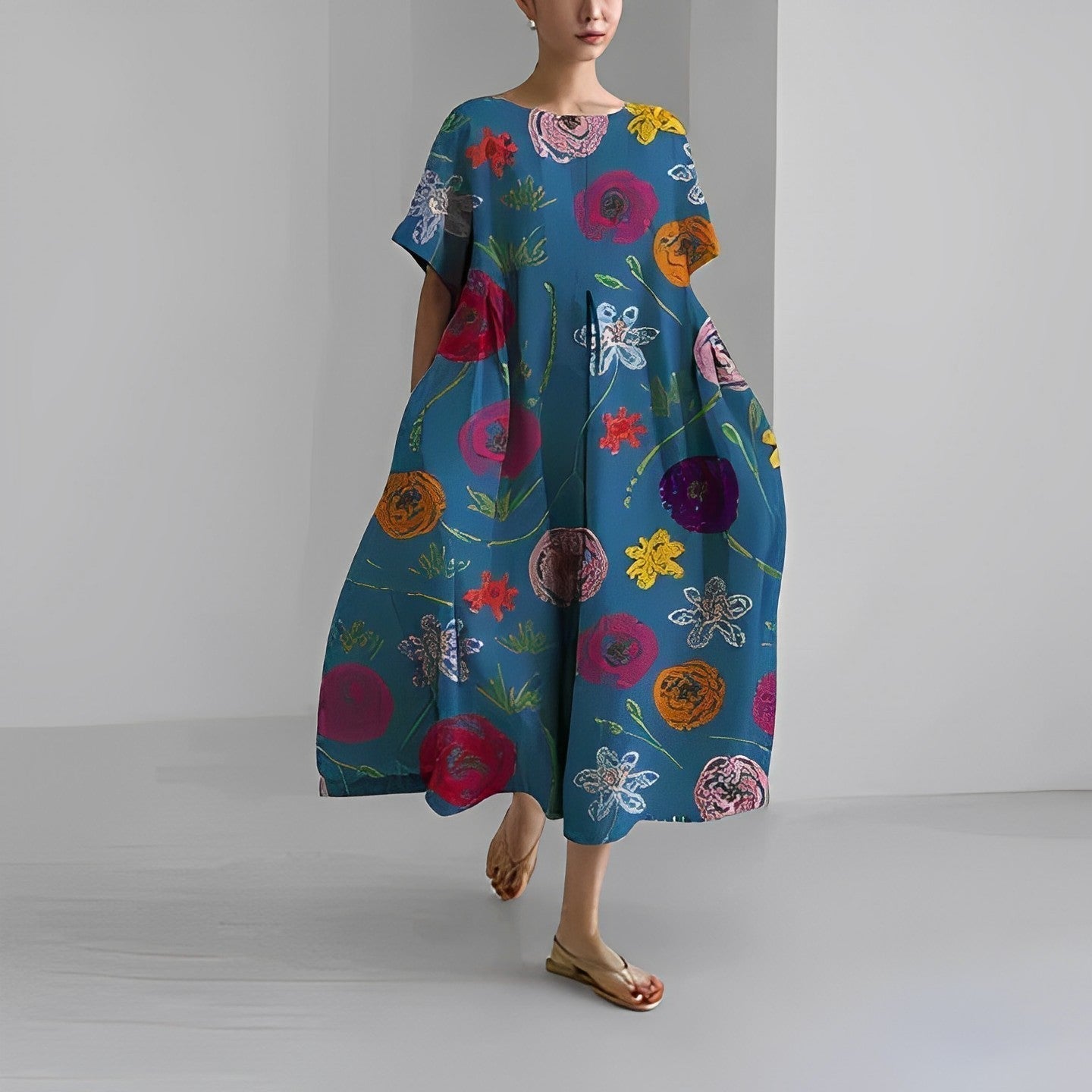 FlorinaChic™ – Damesjurk Zomer Elegante Ademend Comfort voor Bruiloft-4