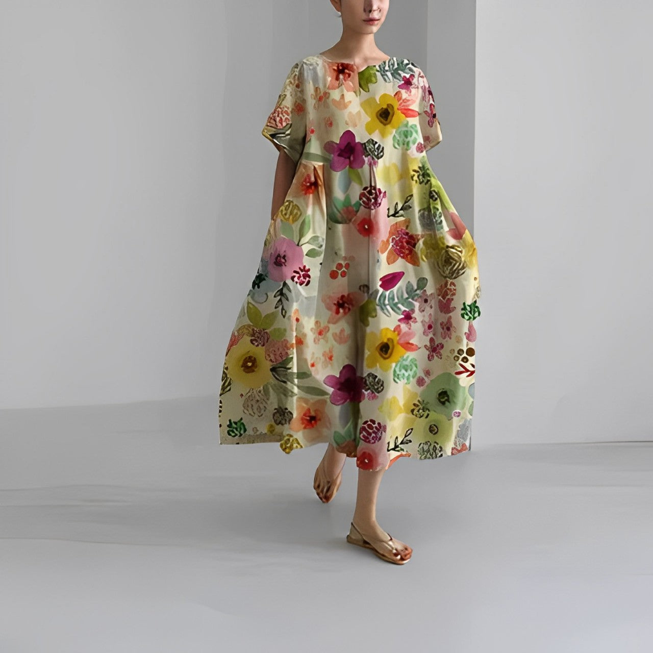 Variant image for FlorinaChic™ – Damesjurk Zomer Elegante Ademend Comfort voor Bruiloft-29