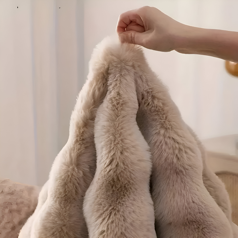 Ronde Deurmat Zachte Antislip Fleece voor Thuis