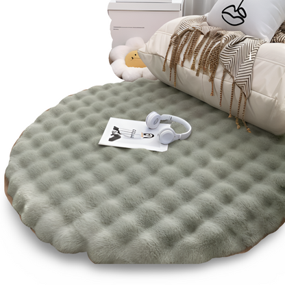 Ronde Deurmat Zachte Antislip Fleece voor Thuis