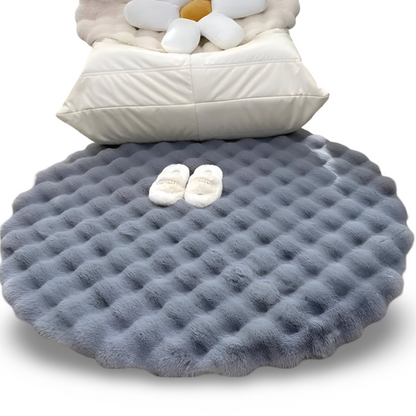 Ronde Deurmat Zachte Antislip Fleece voor Thuis