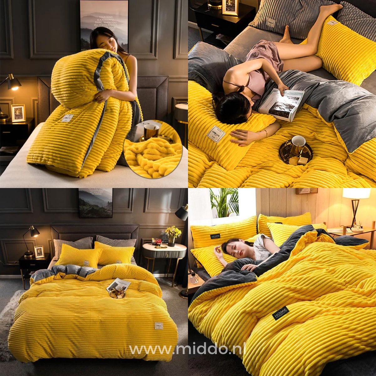 Fleece Beddengoed 3-delig Zacht en Warm