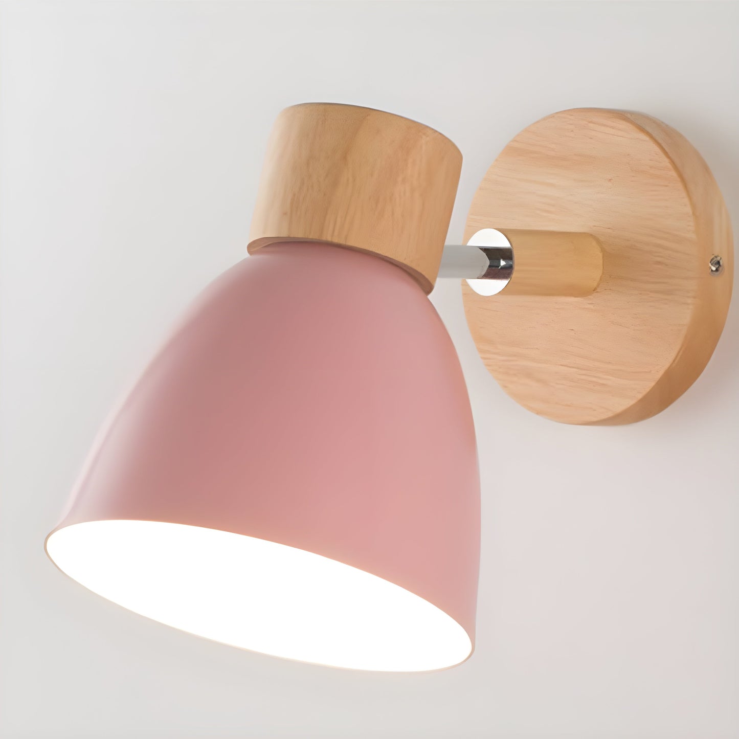 Houten Wandlamp Slaapkamer met Schakelaar Noords Design