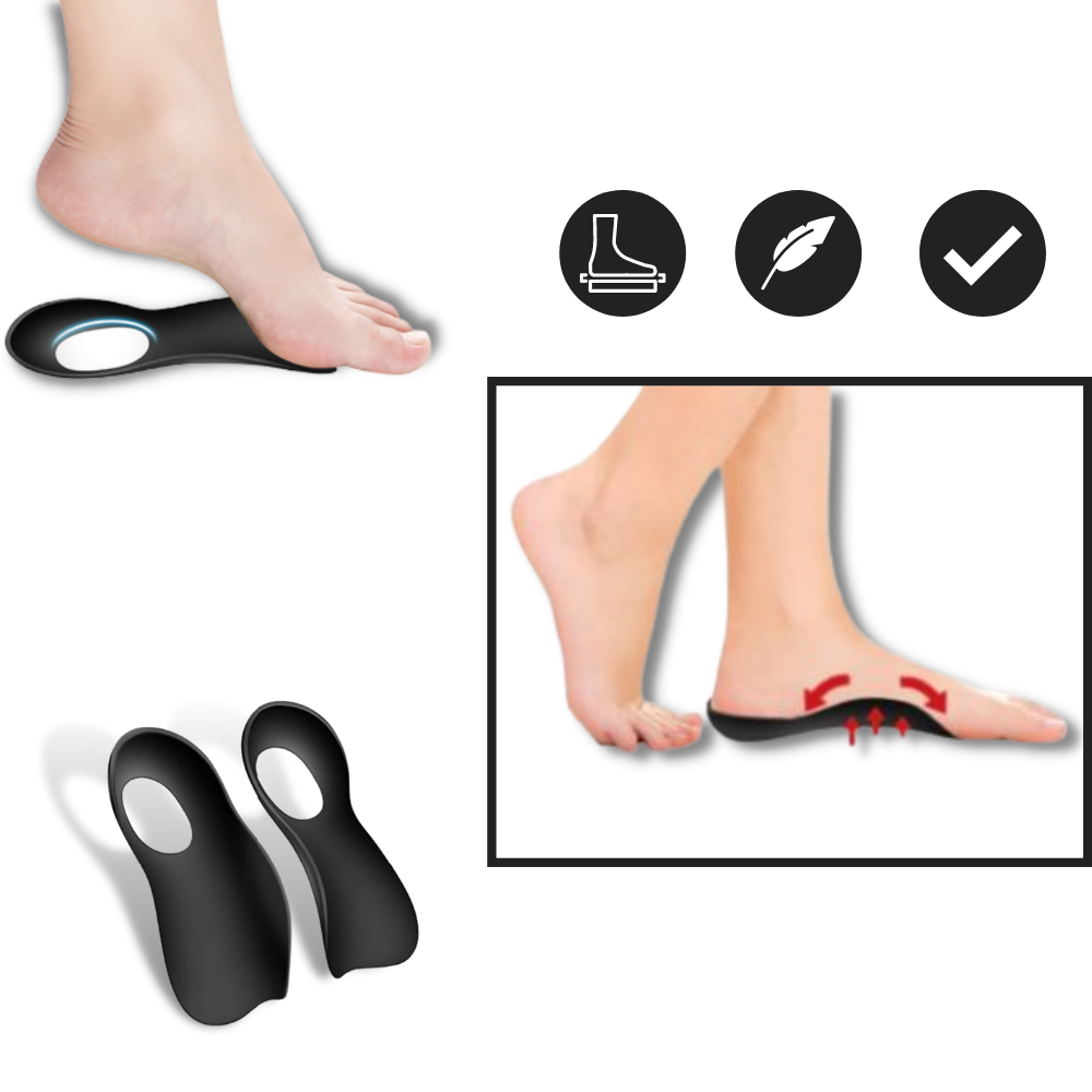 Inlegzolen voor Platte Voeten Orthopedisch Comfortabel - Velinix
