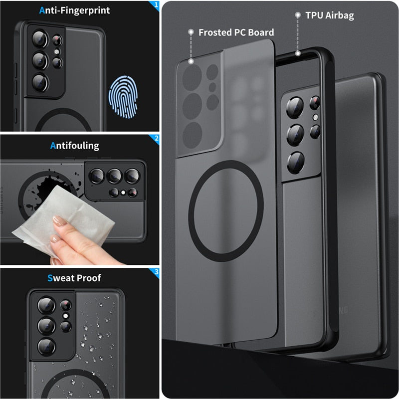 Magnetische Telefoonhoes Samsung Schokbestendig Beschermhoes