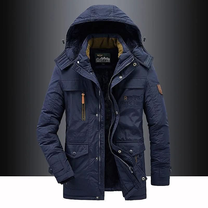 FrostGuard | Steppparka mit Winddichtem Material und Abnehmbarer Kapuze | Ideal für Outdoor-Aktivitäten im Winter 4
