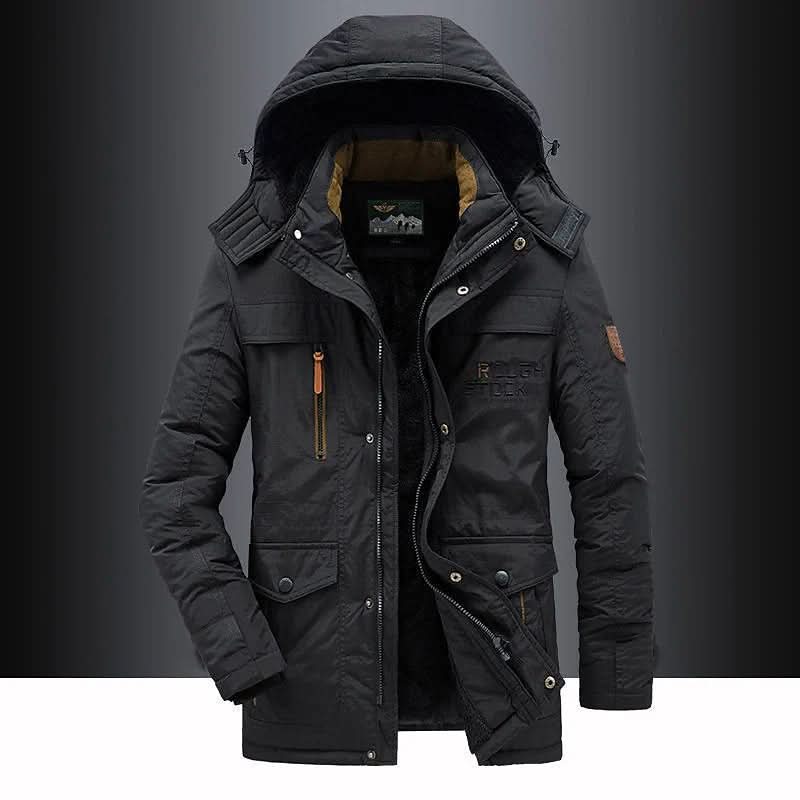 FrostGuard | Steppparka mit Winddichtem Material und Abnehmbarer Kapuze | Ideal für Outdoor-Aktivitäten im Winter 5