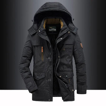 FrostGuard | Steppparka mit Winddichtem Material und Abnehmbarer Kapuze | Ideal für Outdoor-Aktivitäten im Winter 5