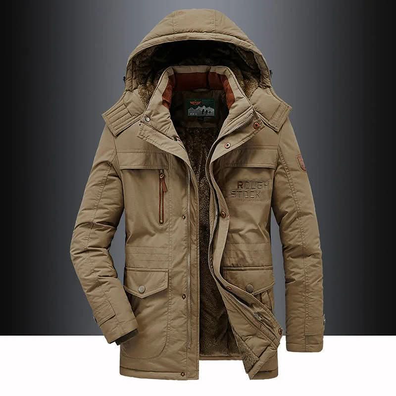 FrostGuard | Steppparka mit Winddichtem Material und Abnehmbarer Kapuze | Ideal für Outdoor-Aktivitäten im Winter 7