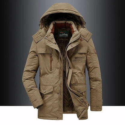 FrostGuard | Steppparka mit Winddichtem Material und Abnehmbarer Kapuze | Ideal für Outdoor-Aktivitäten im Winter 7
