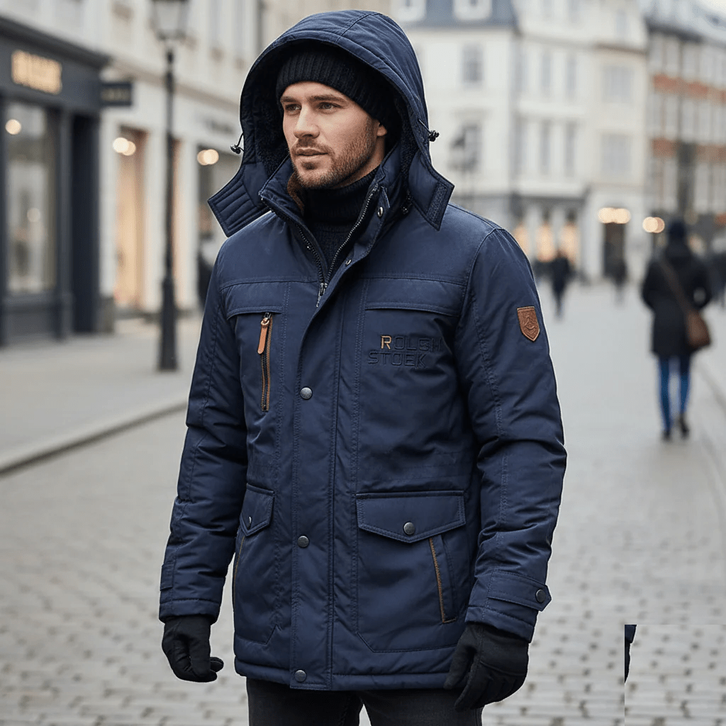 FrostGuard | Steppparka mit Winddichtem Material und Abnehmbarer Kapuze | Ideal für Outdoor-Aktivitäten im Winter 8