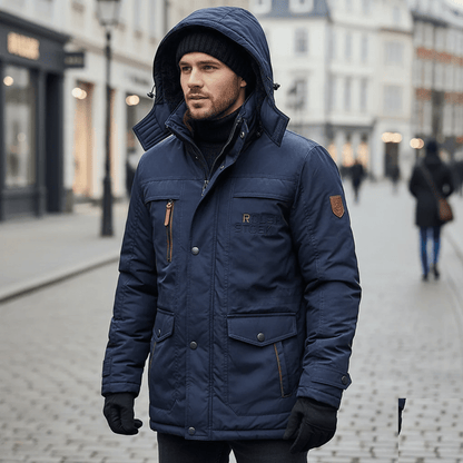 FrostGuard | Steppparka mit Winddichtem Material und Abnehmbarer Kapuze | Ideal für Outdoor-Aktivitäten im Winter 8