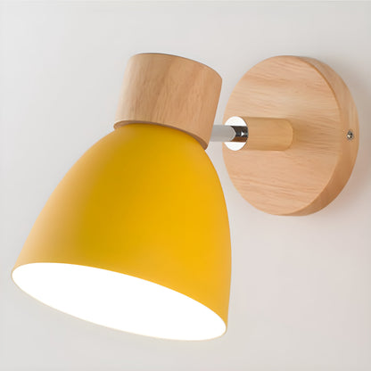 Houten Wandlamp Slaapkamer met Schakelaar Noords Design