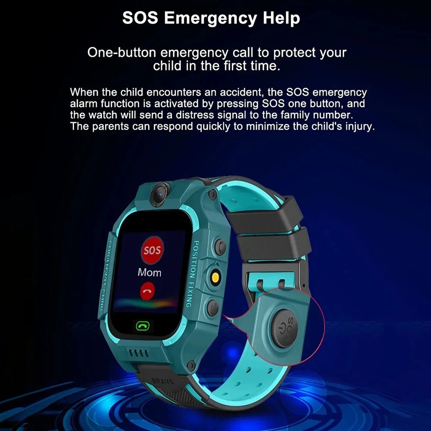 GPS-smartwatch voor kinderen met locatiebepaling en belfunctie – veiligheid en vrijheid in één horloge 6