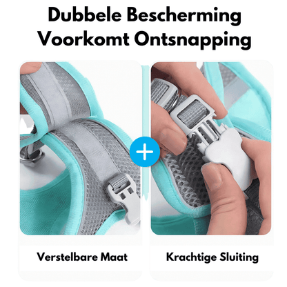 Katten T-shirt Verstelbaar - Ademend en Ontsnappingsbestendig voor Buiten