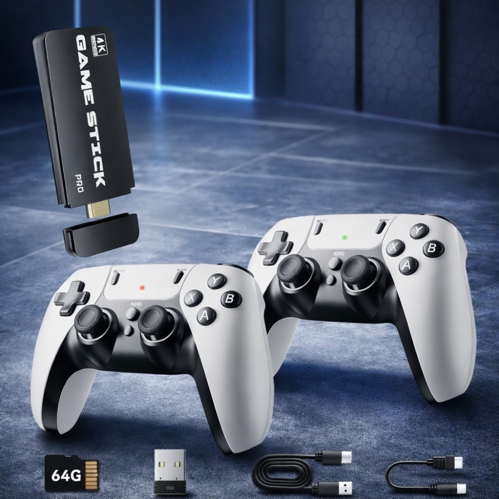 Retro Gameconsole Draadloos Met Klassieke Spellen HDMI - Velinix