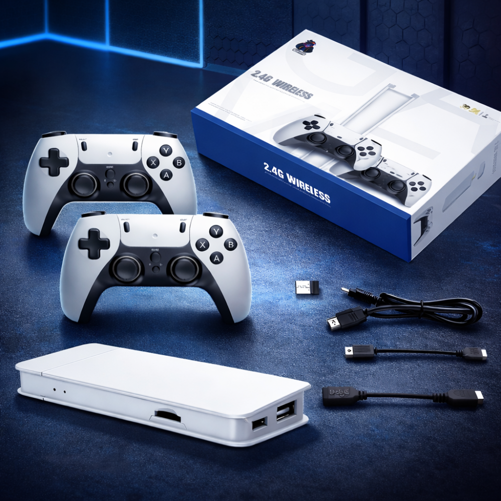 Retro Gameconsole Draadloos Met Klassieke Spellen HDMI