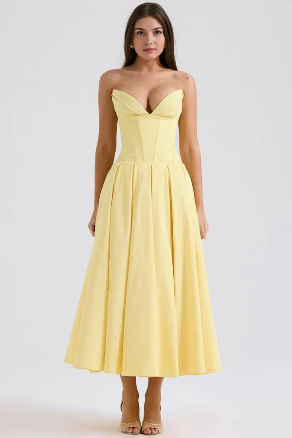 Gaya™ – Dames Galajurk Strapless met Korset en Verleidelijke Pasvorm