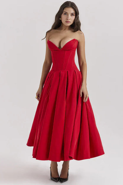 Gaya™ – Dames Galajurk Strapless met Korset en Verleidelijke Pasvorm